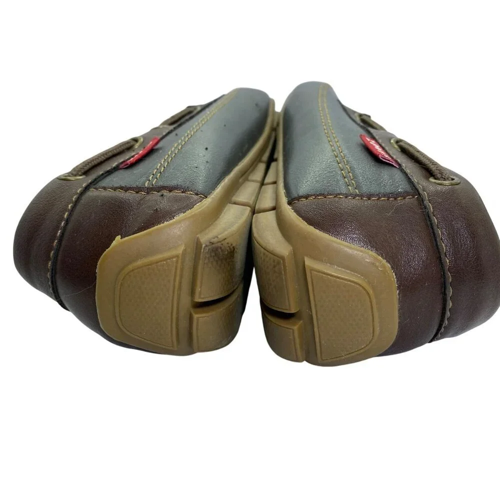 Levi's Comfort Shoes Loafer‎ Boat Shoes Men’s Forest Green Brown Size 9